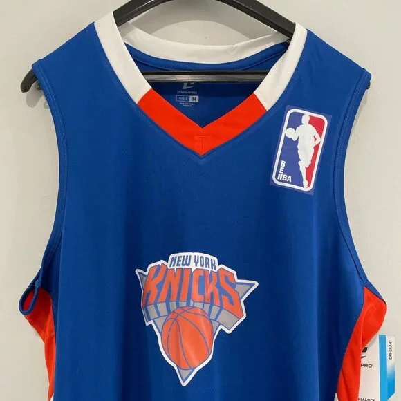 New York Knicks Blue w/ Orange NBA Jersey Size M - Picture 4 of 13